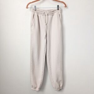 Abercrombie & Fitch Cream Jogger Sweat Pants Size XS Stretch Relaxed